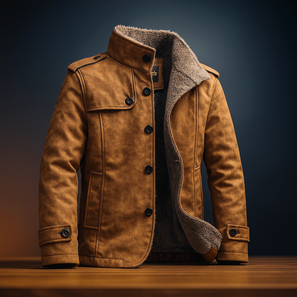 ROSSI ROMA | CAPPOTTO DA UOMO IN CAMOSCIO