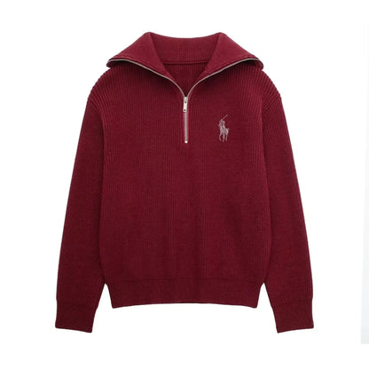RL - Maglione Elegante con Collo Alto.