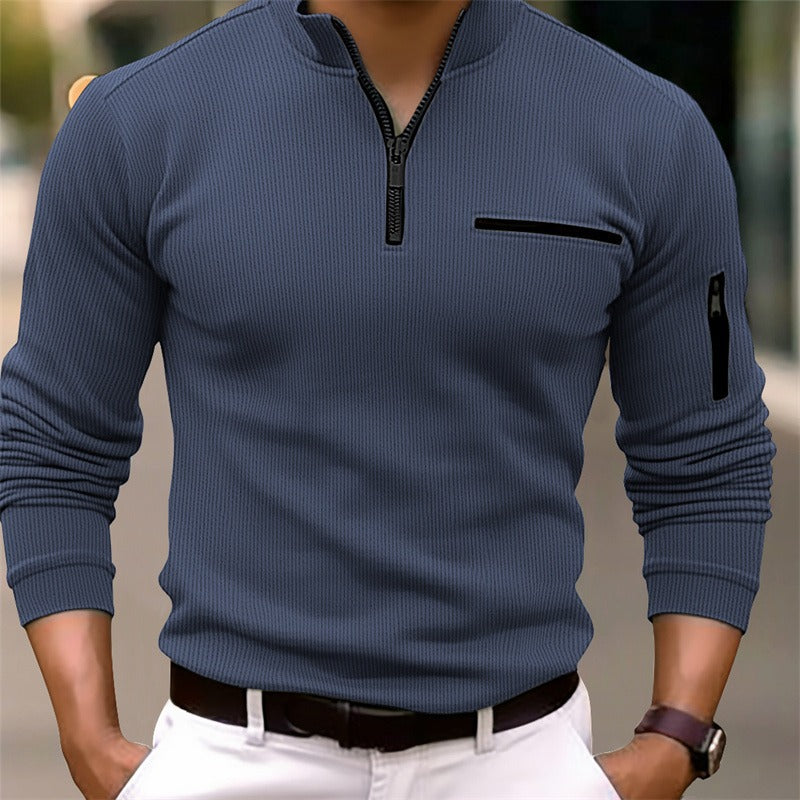 ROSSI ROMA | CAMICIA A MANICHE LUNGHE CON ZIP