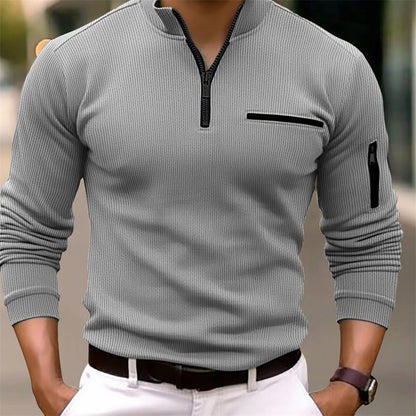 ROSSI ROMA | CAMICIA A MANICHE LUNGHE CON ZIP
