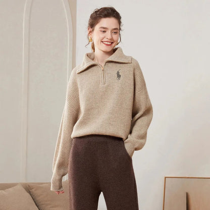 RL - Maglione Elegante con Collo Alto.