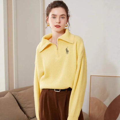 RL - Maglione Elegante con Collo Alto.