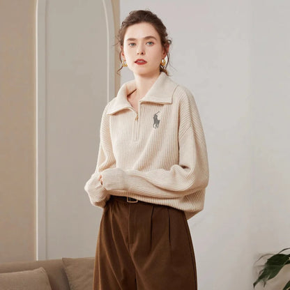 RL - Maglione Elegante con Collo Alto.