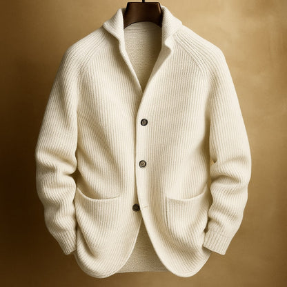 ROSSI ROMA | CARDIGAN IN LANA A COSTE PER UOMO