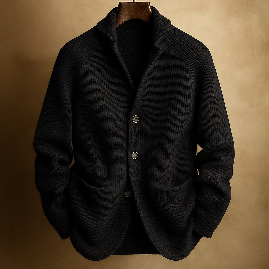 ROSSI ROMA | CARDIGAN IN LANA A COSTE PER UOMO