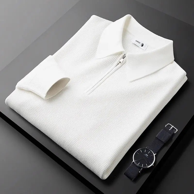 ROSSI ROMA | FELPA CLASSICA IN MAGLIA WAFFLE DA UOMO