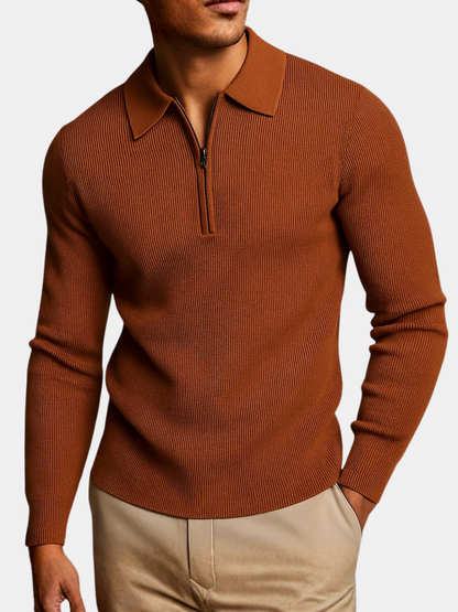 ROSSI ROMA | FELPA CLASSICA IN MAGLIA WAFFLE DA UOMO