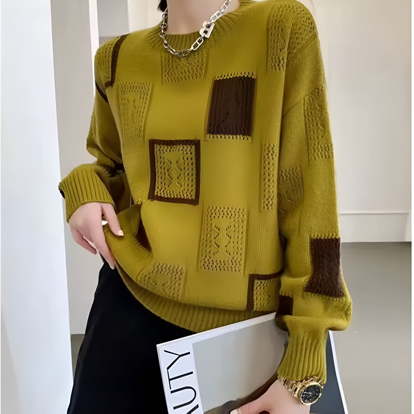 Alida – Maglione lavorato a maglia