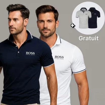 BSS™ | Polo Homme Col Liseré Stretch — Achetez 1 Recevez 2